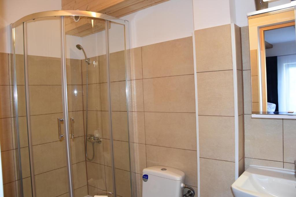 Koupelna v ubytování Dom Gościnny Grzęda