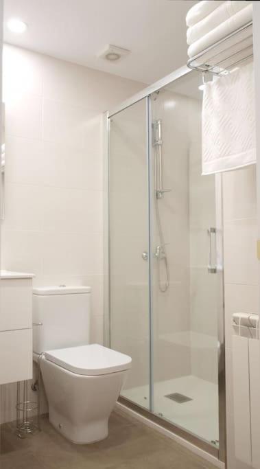 A bathroom at Precioso apartamento wifi, aparcamiento, piscina en Llanes