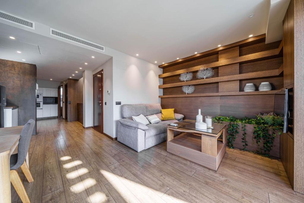 Kuchyňa alebo kuchynka v ubytovaní Apartamentos Gibralfaro Centro