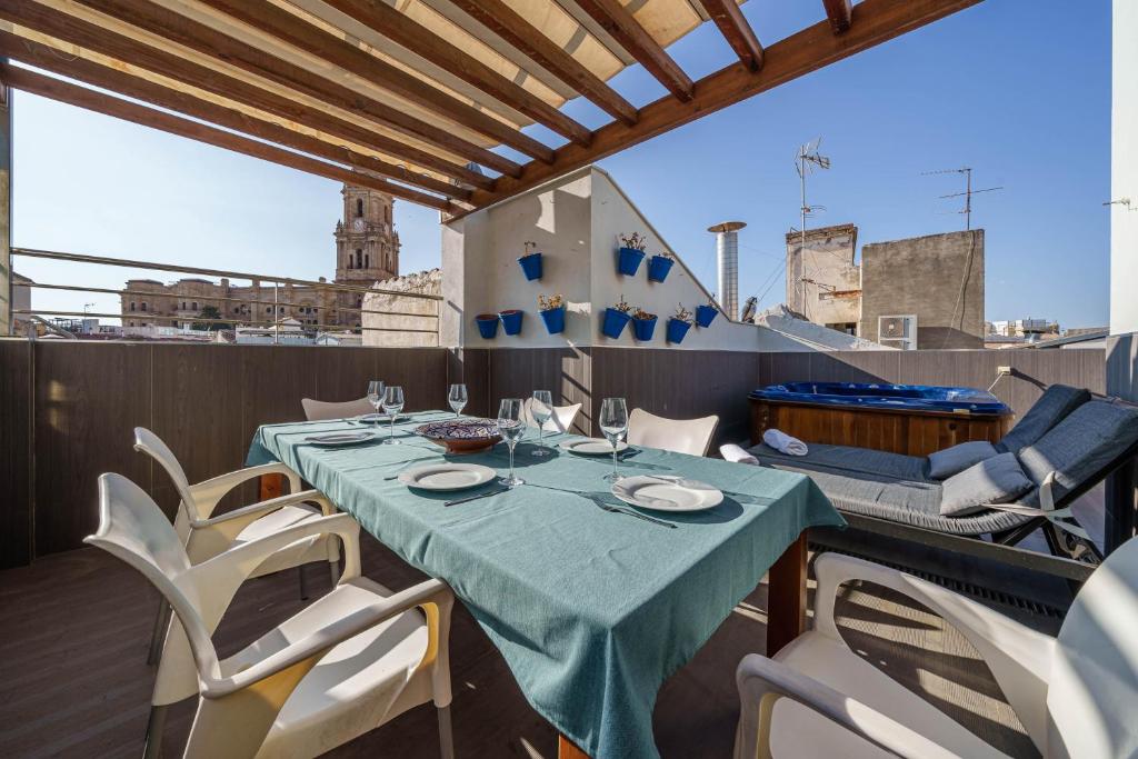 Posedenie v ubytovaní Apartamentos Gibralfaro Centro