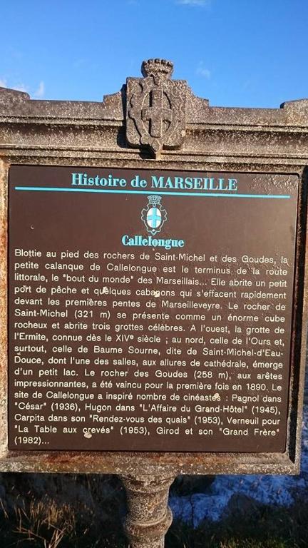 a sign for the museum of mancussioncussioncussioncussioncussioncussioncussioncussioncussion at Cabanon du Pêcheur, Parc National des Calanques in Marseille