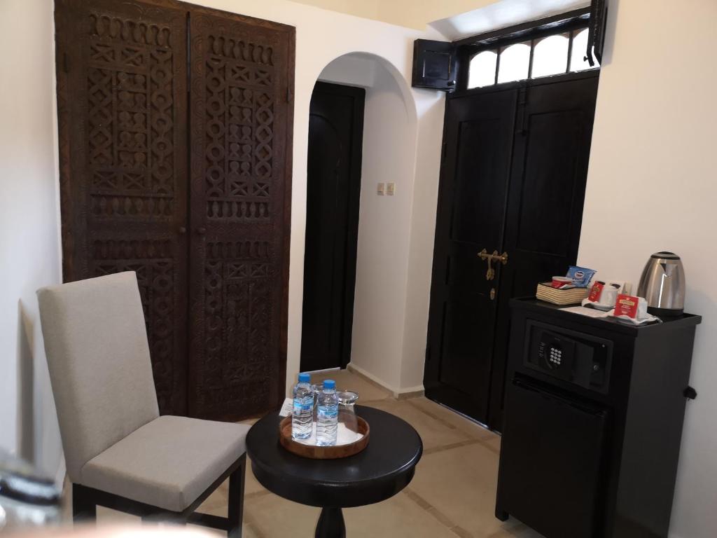 Kuchyň nebo kuchyňský kout v ubytování Riad de charme l'Oasis d'Essaouira - Suite Luxe