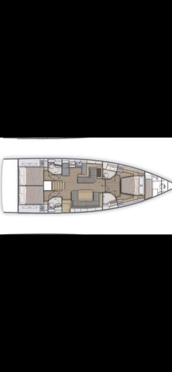 Půdorys ubytování Yacht Psari