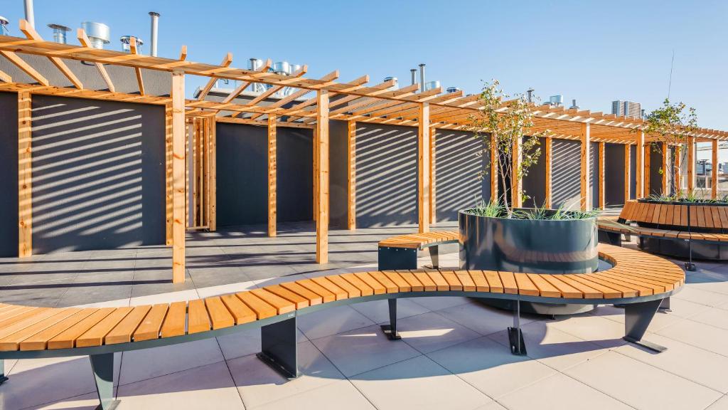 Balkón alebo terasa v ubytovaní Apartamenty Sun & Snow Polanki Aqua z basenem