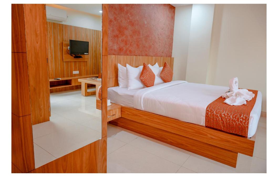 Postel nebo postele na pokoji v ubytování Hotel DC Star