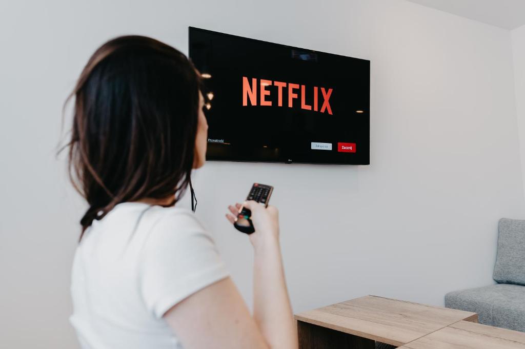 TV a/nebo společenská místnost v ubytování Norwida 17
