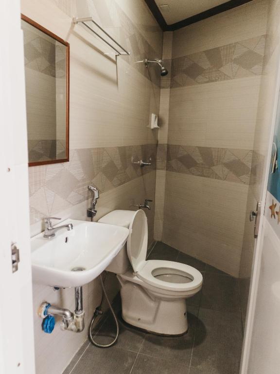 Koupelna v ubytování La Choeben Suites