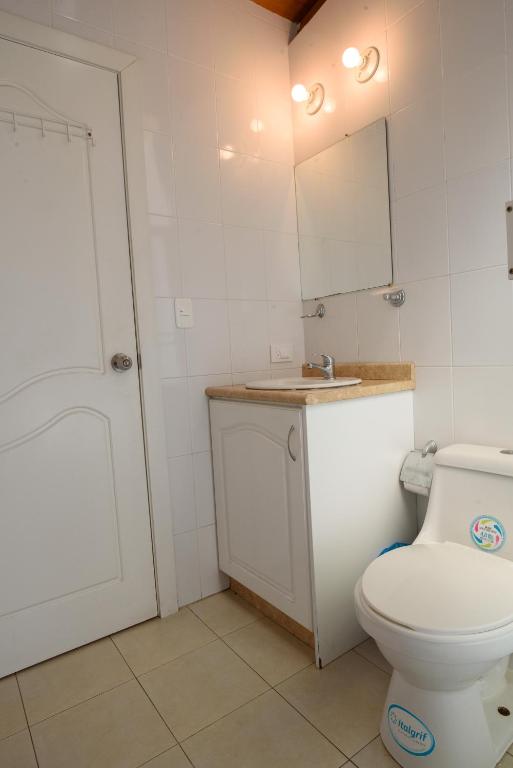 Koupelna v ubytování Casa Elalu