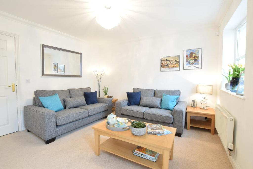 Χώρος καθιστικού στο Bluebelle Cottage, Peasenhall