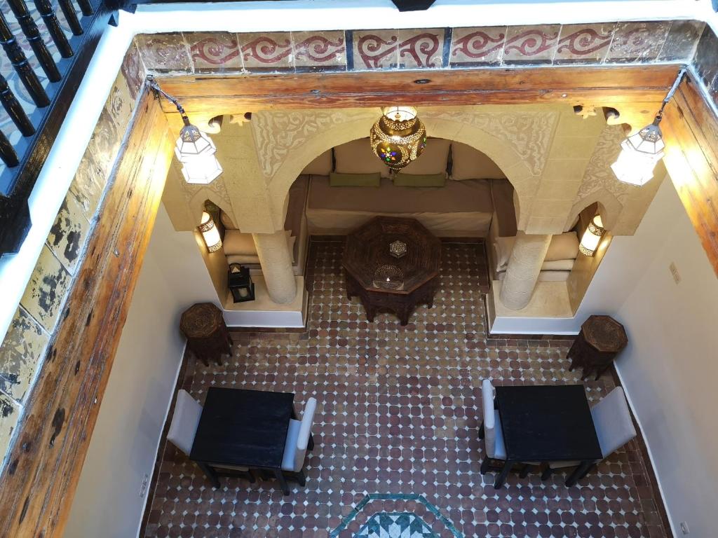 Posezení v ubytování Riad de charme l'Oasis d'Essaouira - Suite Luxe