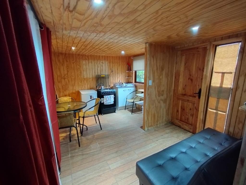 Kuchyň nebo kuchyňský kout v ubytování El Fogon de Rio Claro