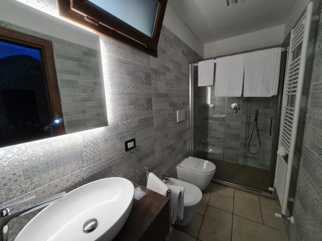 Koupelna v ubytování Suite Il Vico