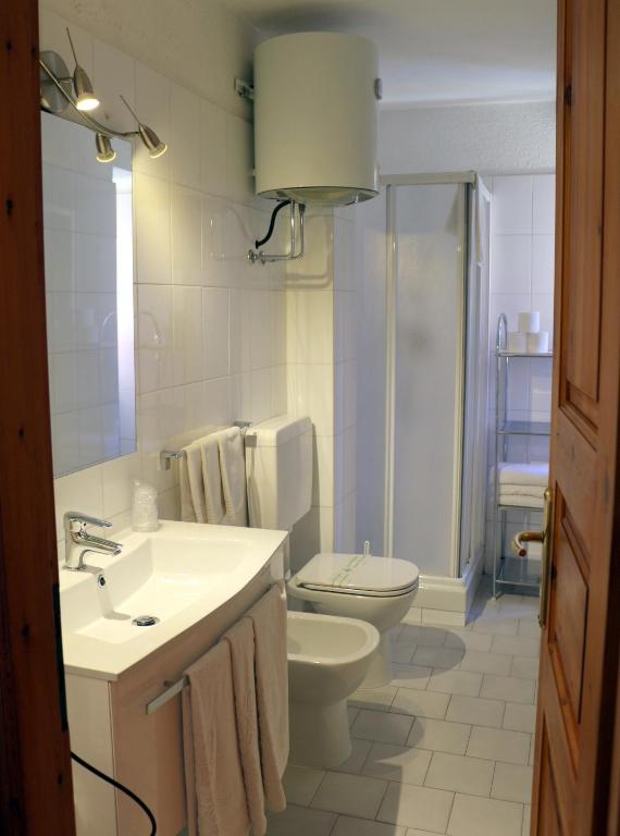 Koupelna v ubytování Hotel Bucaneve