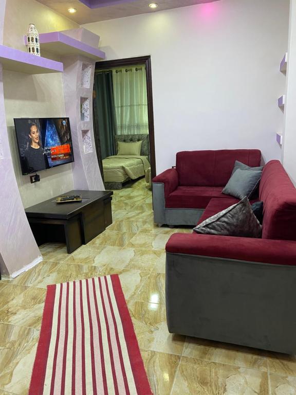 Posezení v ubytování Petra Rose Apartment