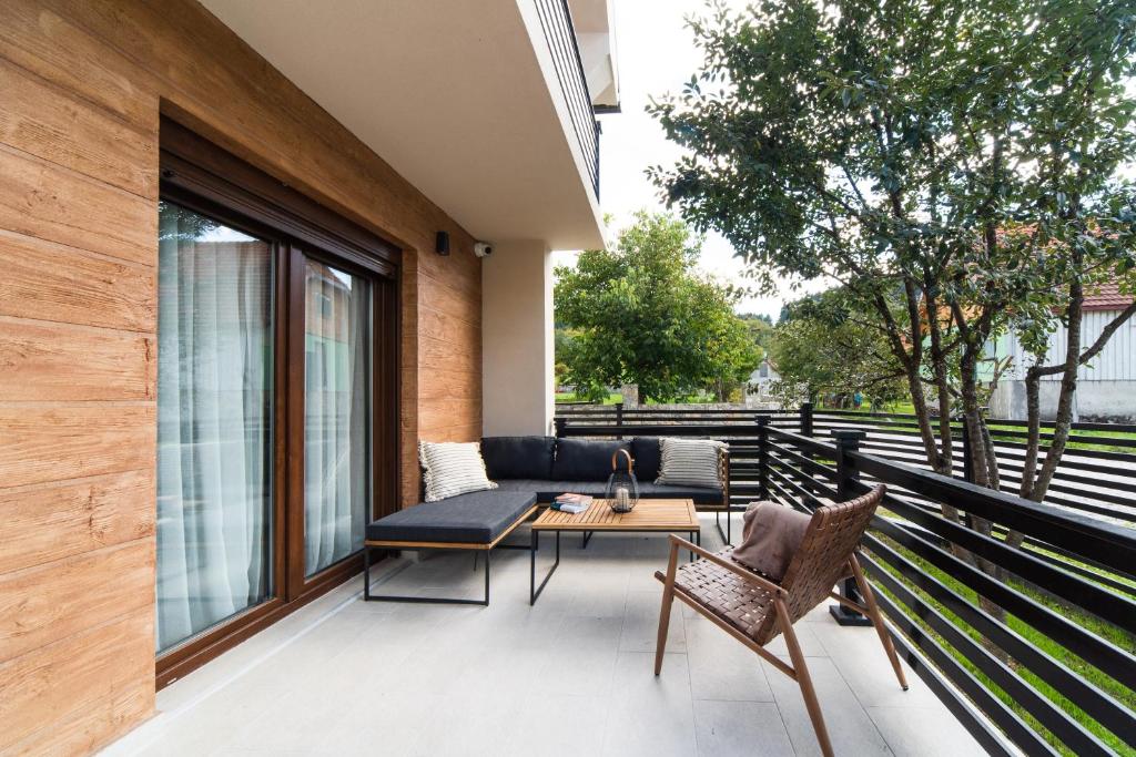 Balkón nebo terasa v ubytování Villa Inverno & Spa