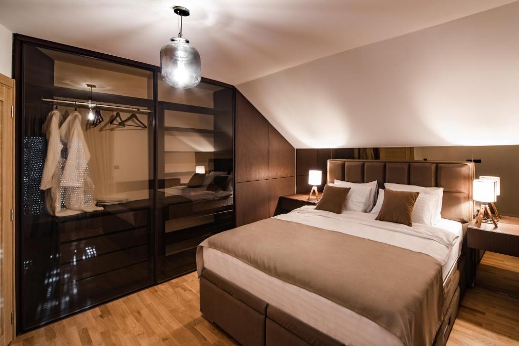 Postel nebo postele na pokoji v ubytování Villa Inverno & Spa
