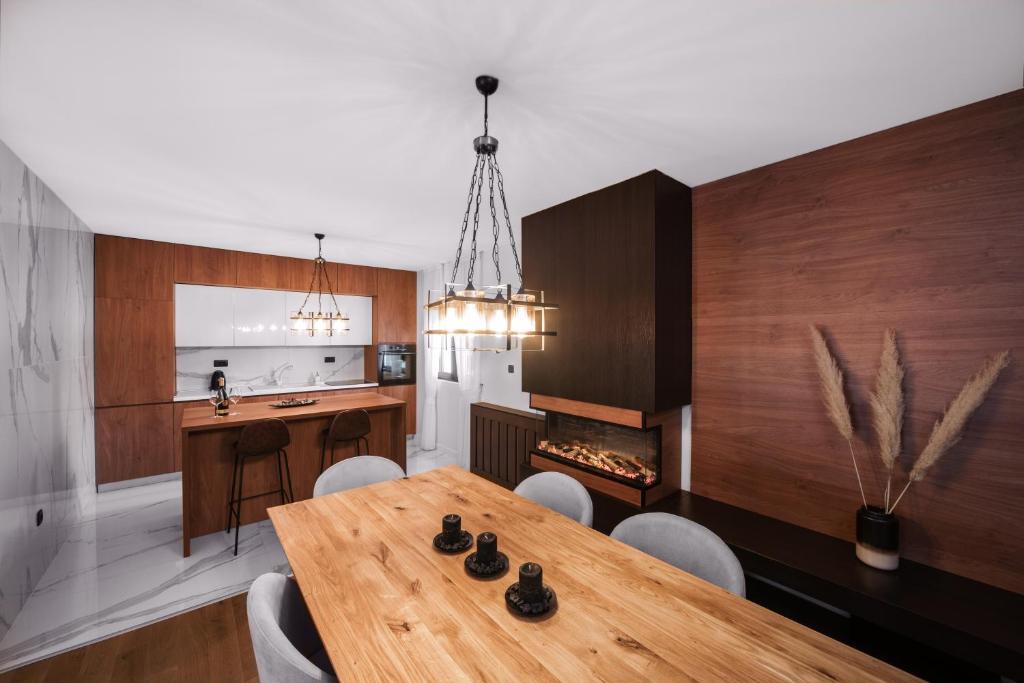 Kuchyň nebo kuchyňský kout v ubytování Villa Inverno & Spa