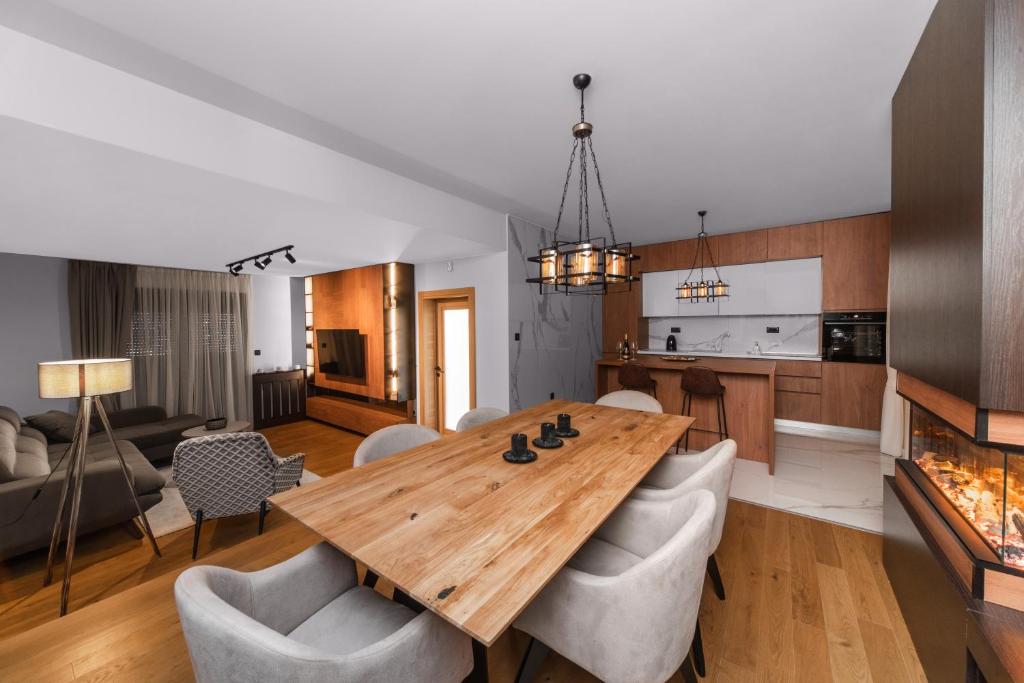 Kuchyň nebo kuchyňský kout v ubytování Villa Inverno & Spa