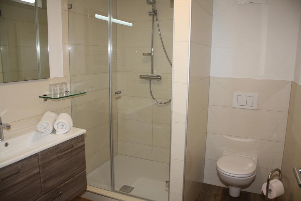 Kúpeľňa v ubytovaní Haus Hofer