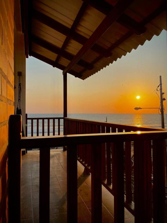 Balkón nebo terasa v ubytování Samana Hostal, Puerto Engabao