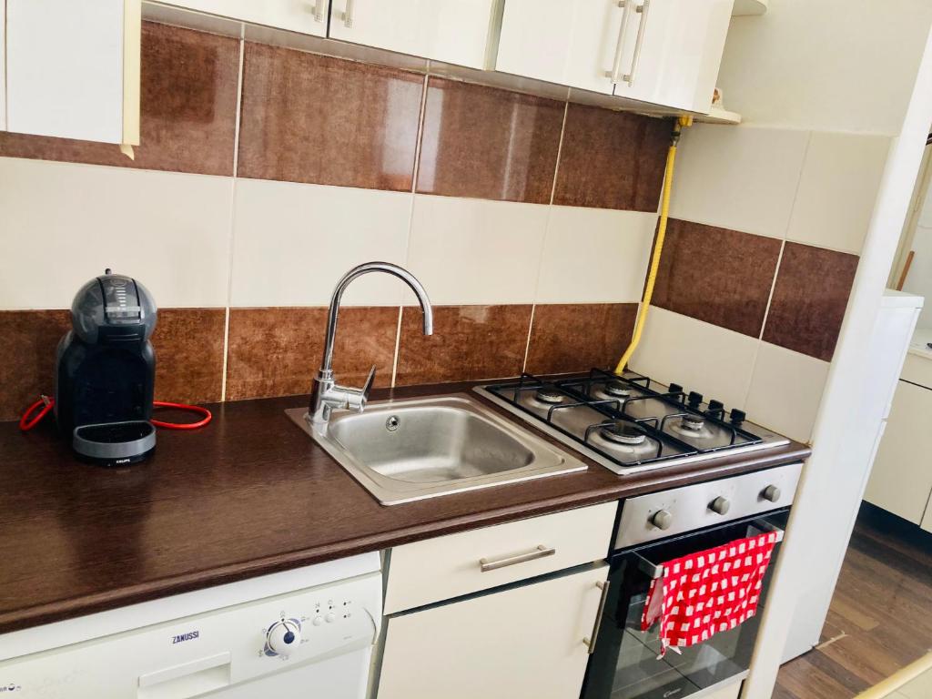 Kuchyňa alebo kuchynka v ubytovaní Budapest Diamond Flat