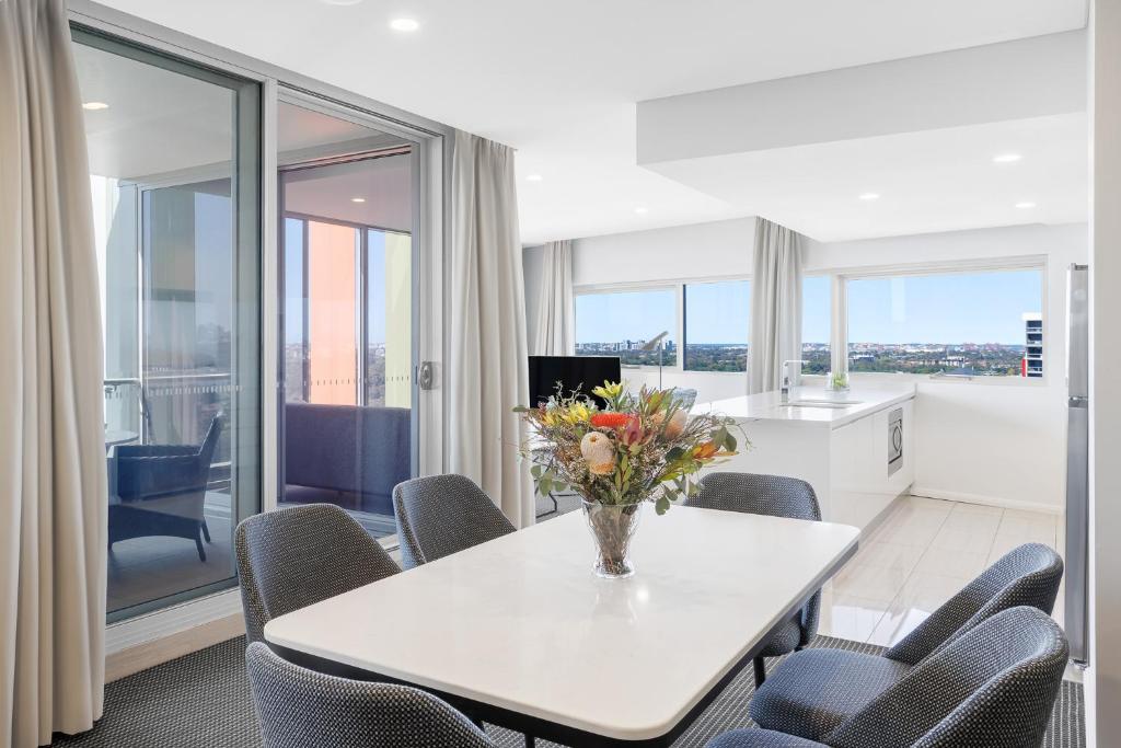 Posezení v ubytování Meriton Suites Zetland