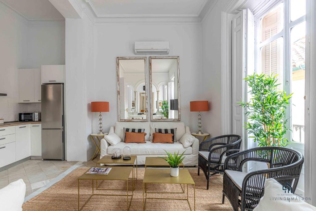 Kuchyň nebo kuchyňský kout v ubytování Living4Malaga Stylish Monroy