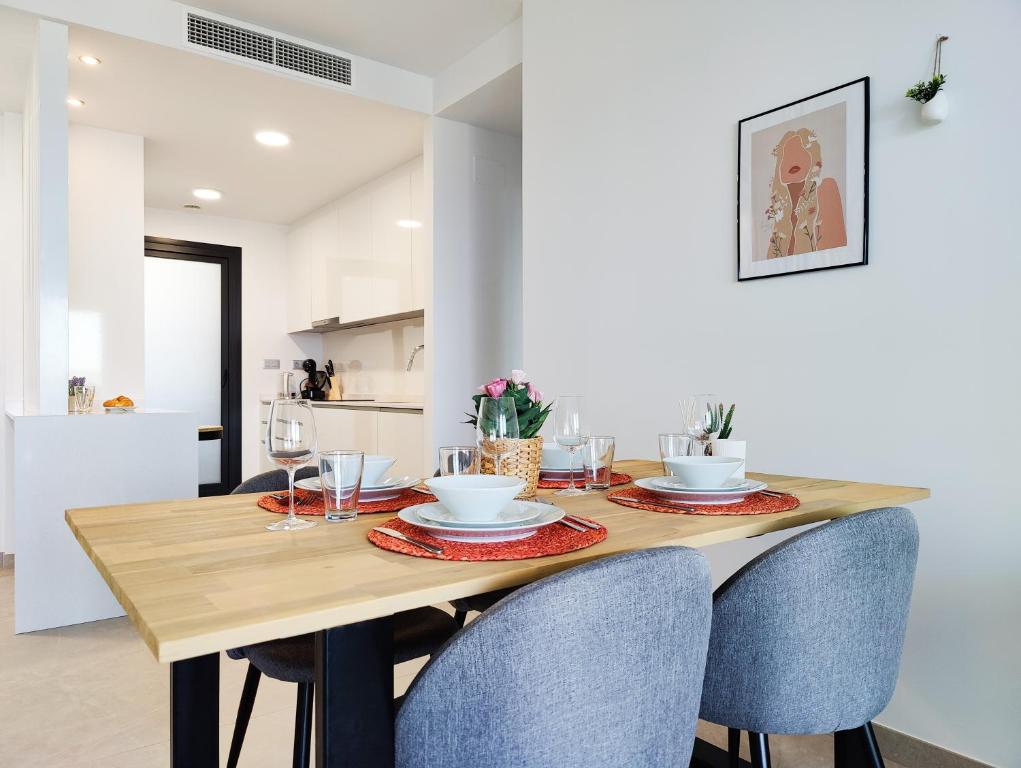 Cucina o angolo cottura di SUNSET CLIFFS sea view apartments
