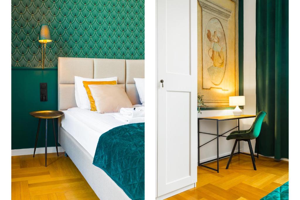 Posteľ alebo postele v izbe v ubytovaní Glamorous Apartment in heart of Old Town