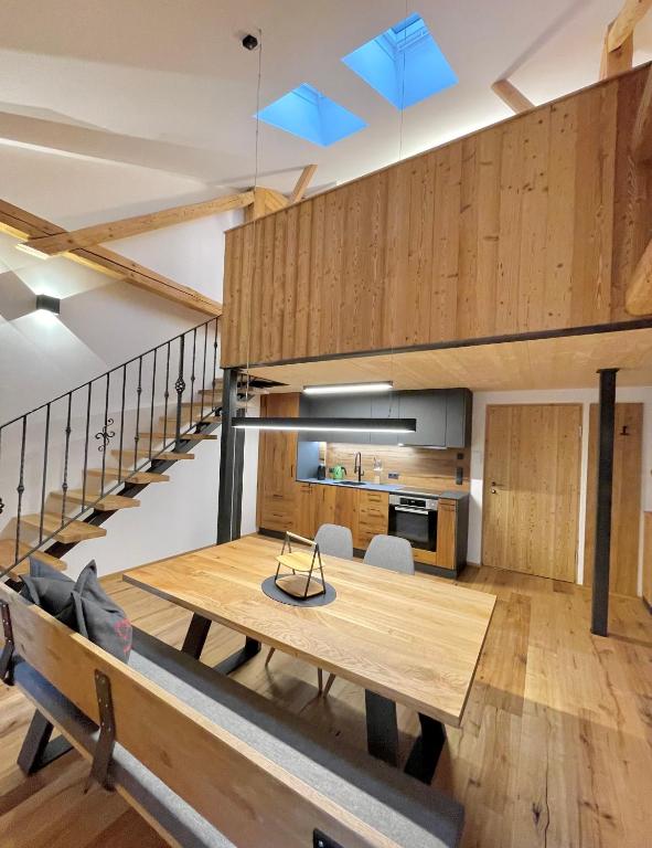 Kuchyň nebo kuchyňský kout v ubytování Appartements Zur Post