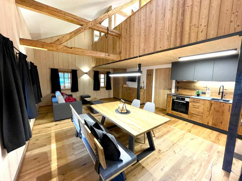 Kuchyň nebo kuchyňský kout v ubytování Appartements Zur Post