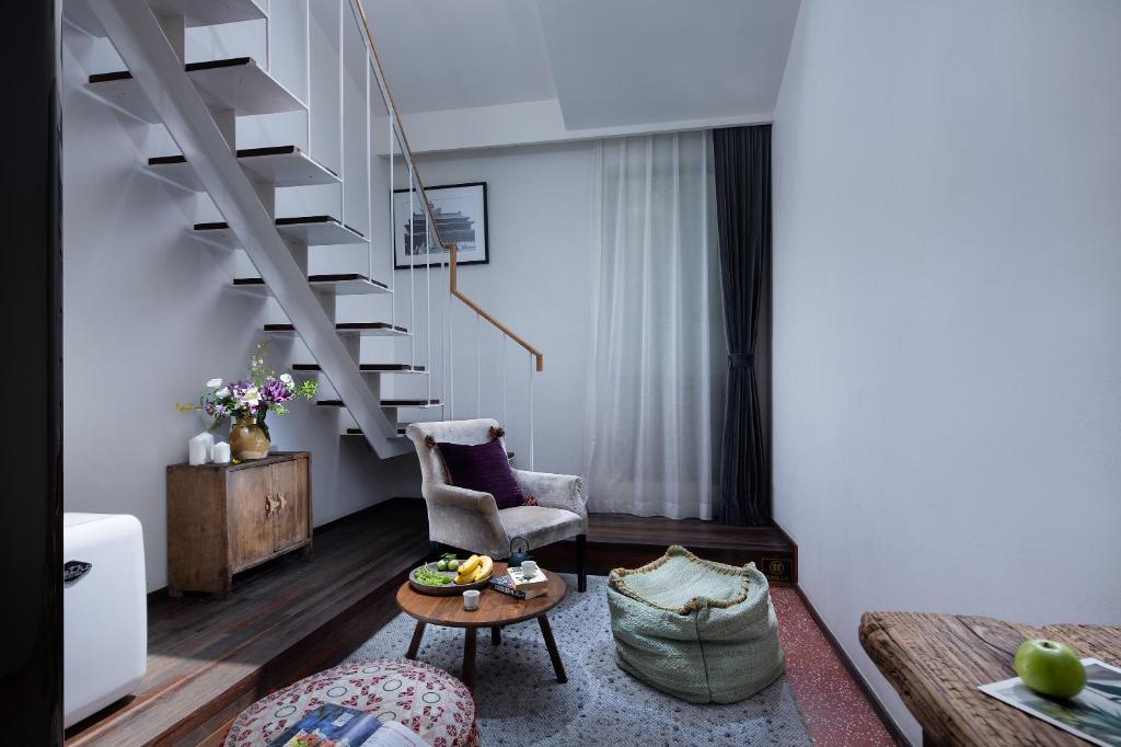 Posezení v ubytování Peking Yard Boutique Hotel