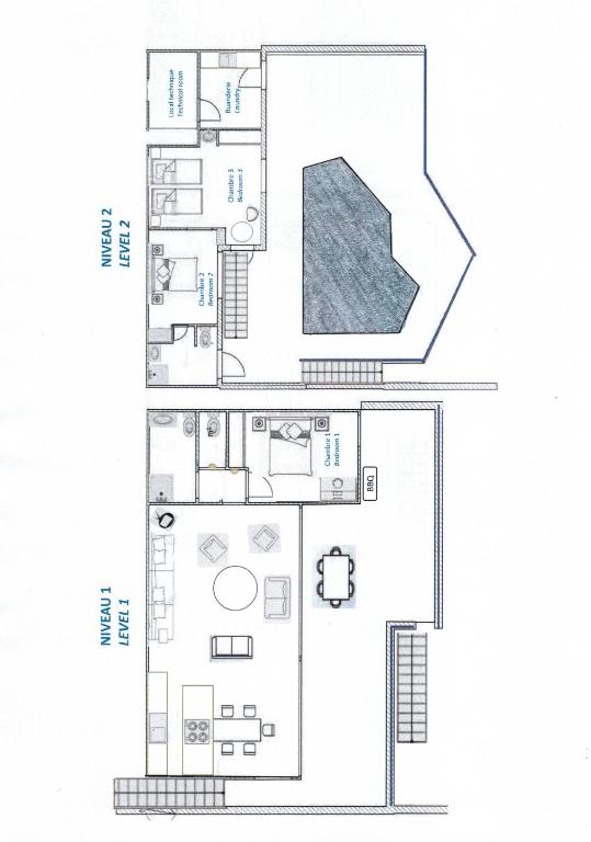 Půdorys ubytování Maison Gaou Bénat Piscine Vue mer