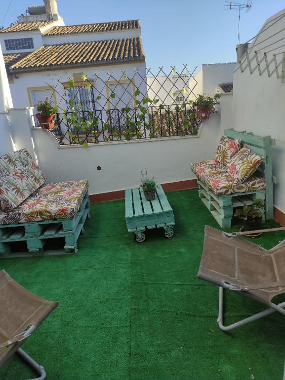 Posezení v ubytování Tu rincon favorito.