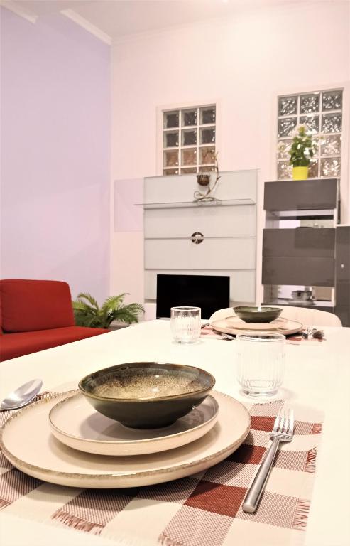 A kitchen or kitchenette at Yes, yes! lovely apartment good amenities Budapest center