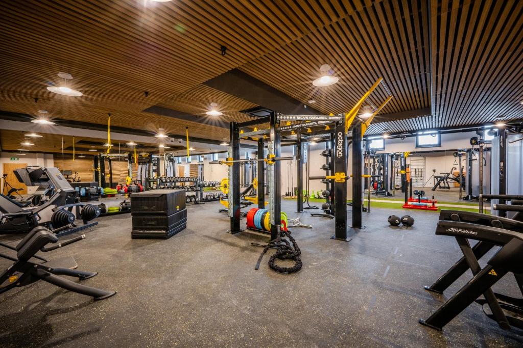 Fitness centrum a/nebo fitness zařízení v ubytování Kapka resort