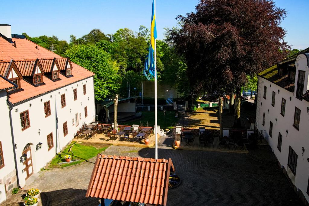 Zahrada ubytování Värdshuset Hwitan