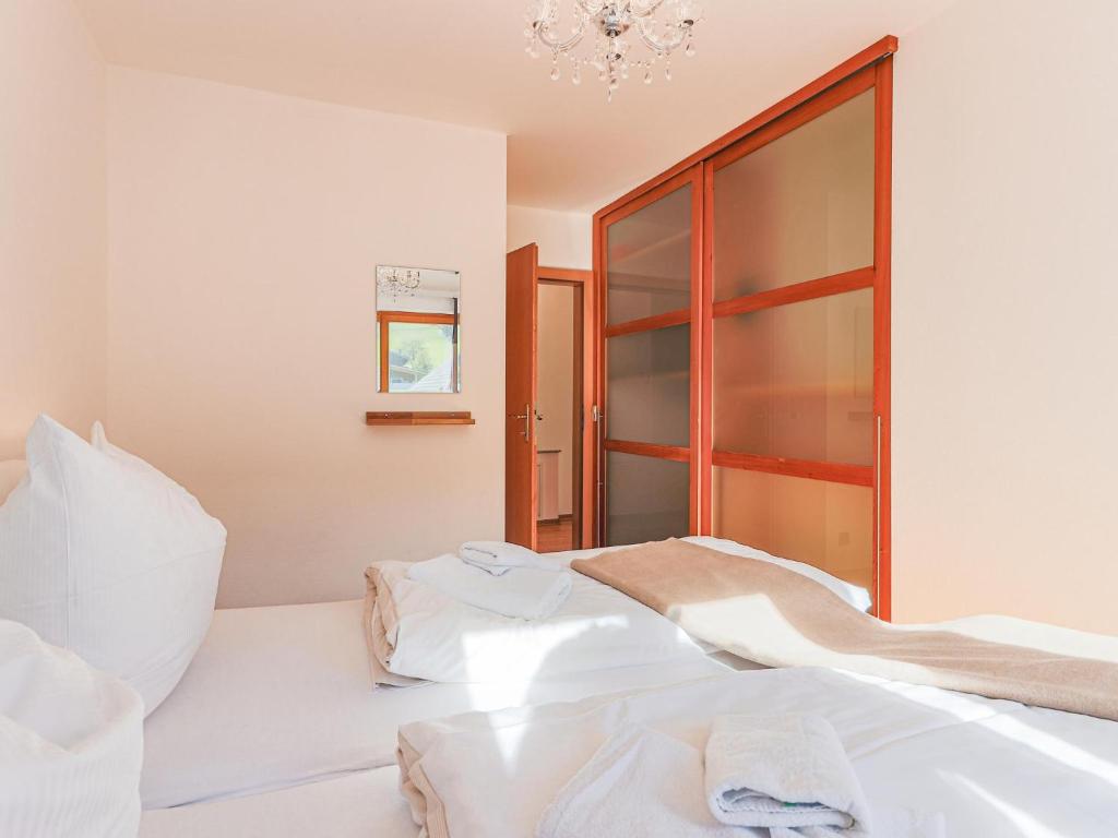 Postel nebo postele na pokoji v ubytování Itterblick