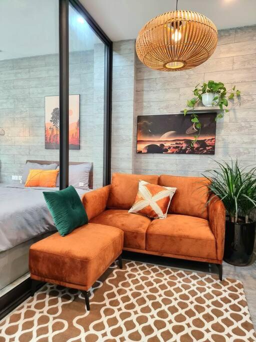 Posezení v ubytování LaHomestay Hàng Đậu