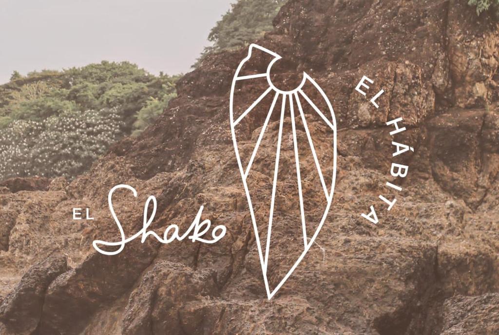 un dibujo de una cometa en la ladera de una montaña en El Habita CASA SHAKO, en Santa Teresa Beach