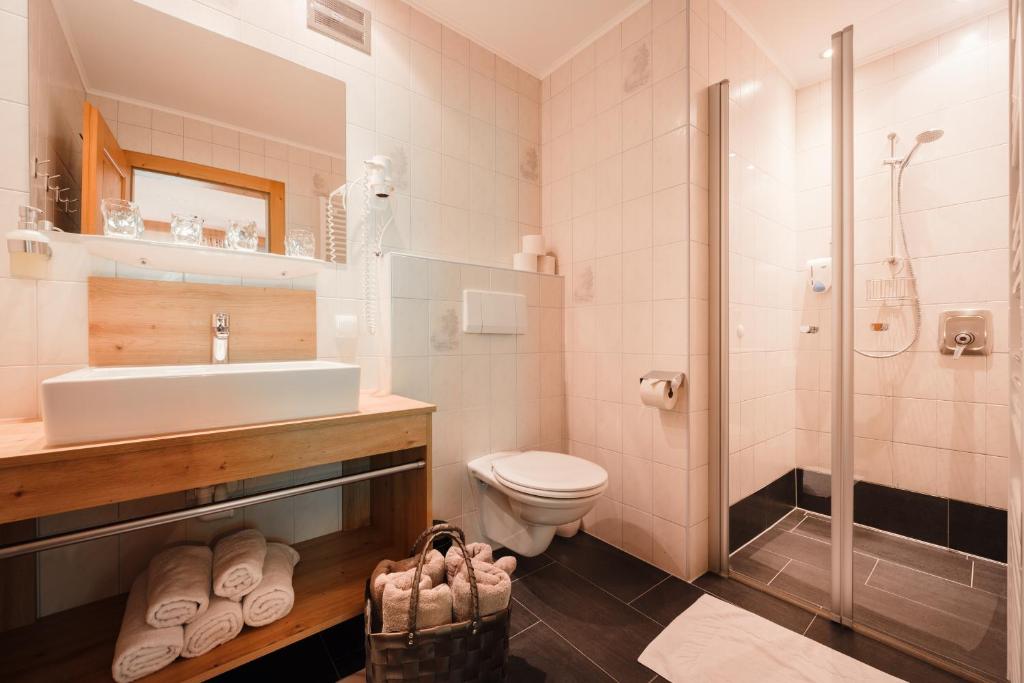 Kúpeľňa v ubytovaní Familienbauernhof Samerhof