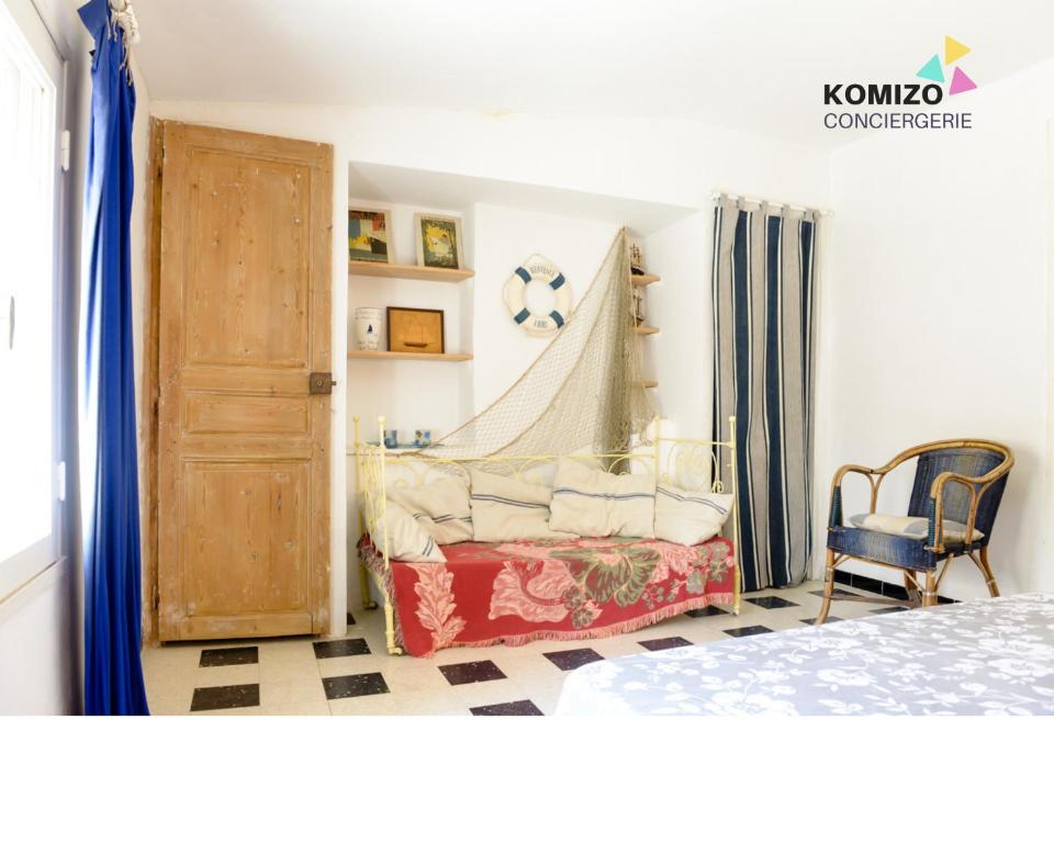 Postel nebo postele na pokoji v ubytování - L'Argus - Maison de charme à proximité de la mer
