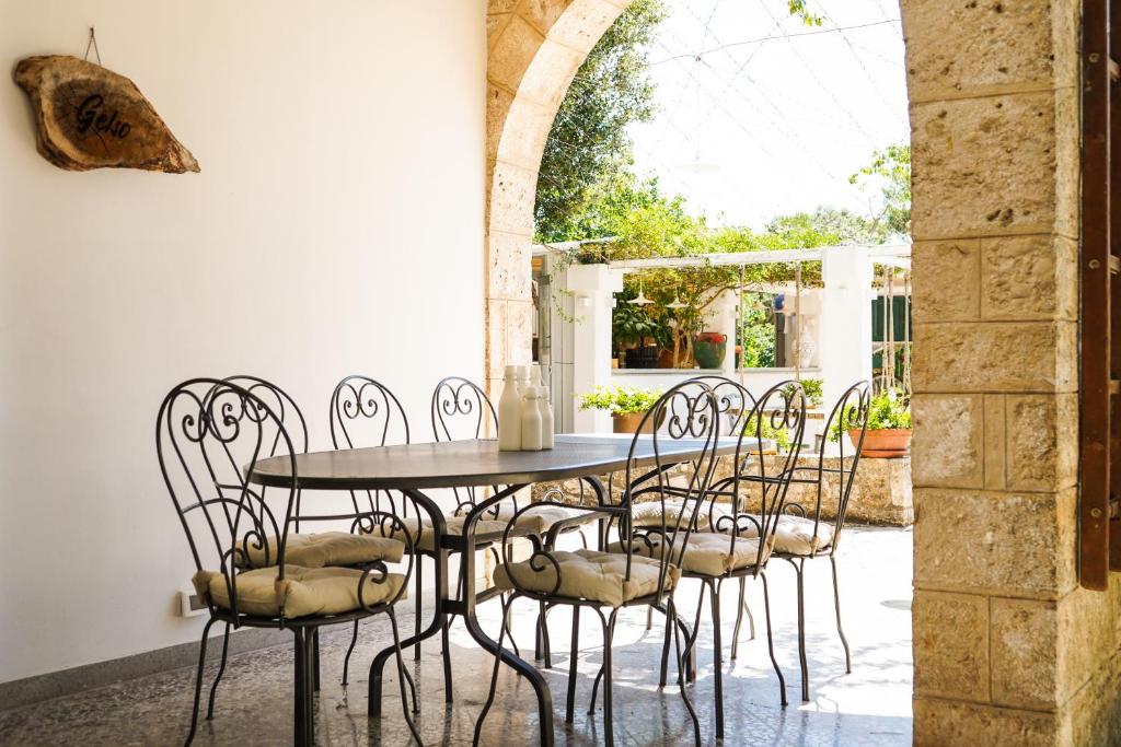 Patio nebo venkovní prostory v ubytování Trullo Porta Antica
