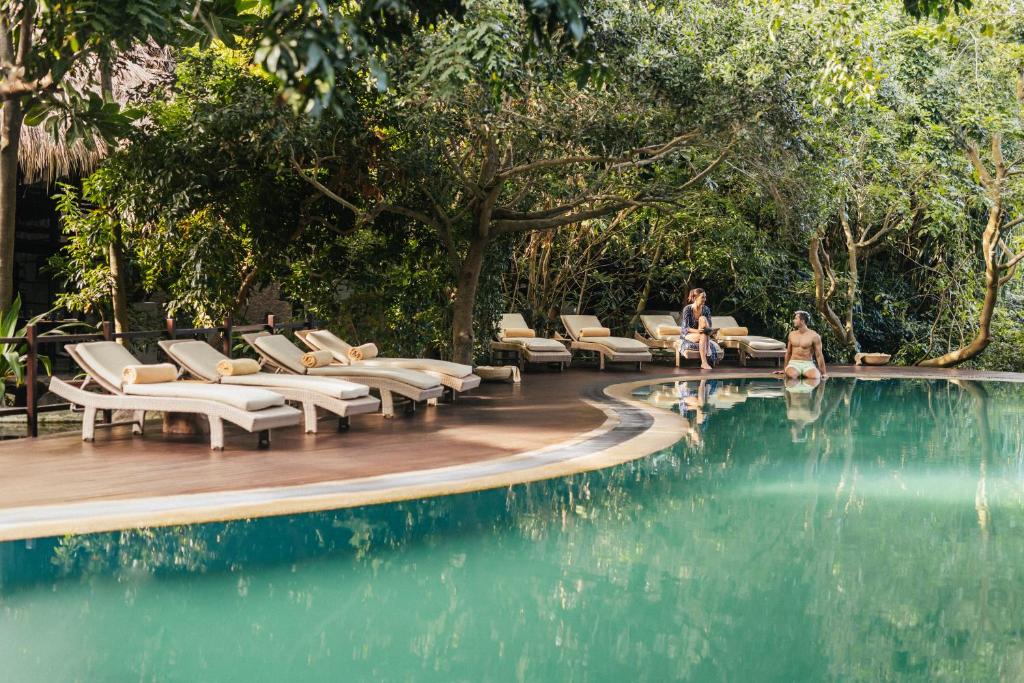 Bazén v ubytování Uga Jungle Beach - Trincomalee nebo v jeho okolí