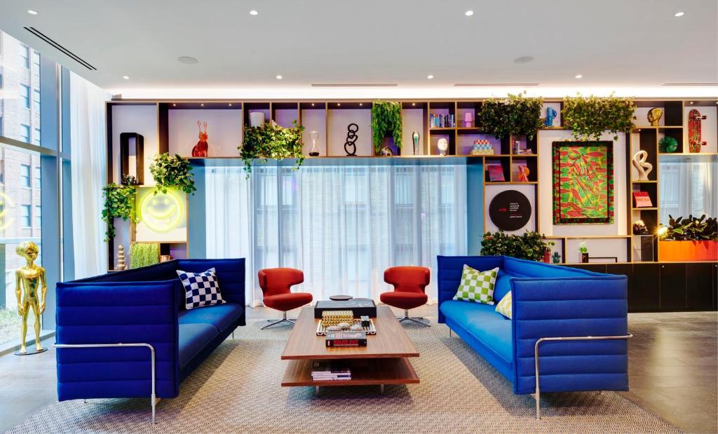 Posezení v ubytování citizenM Chicago Downtown