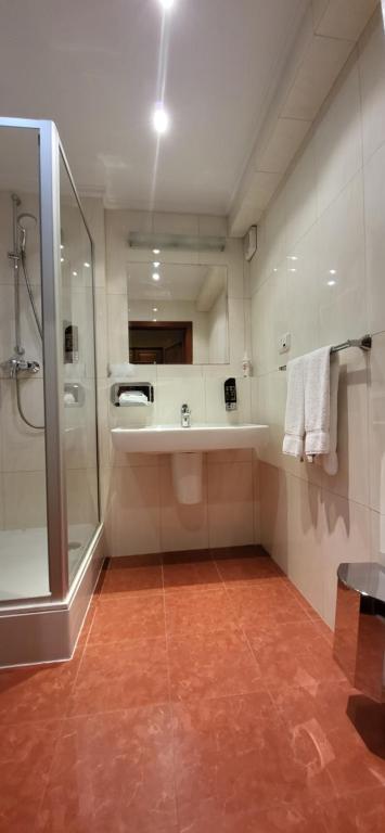 Koupelna v ubytování Hotel Matyšák