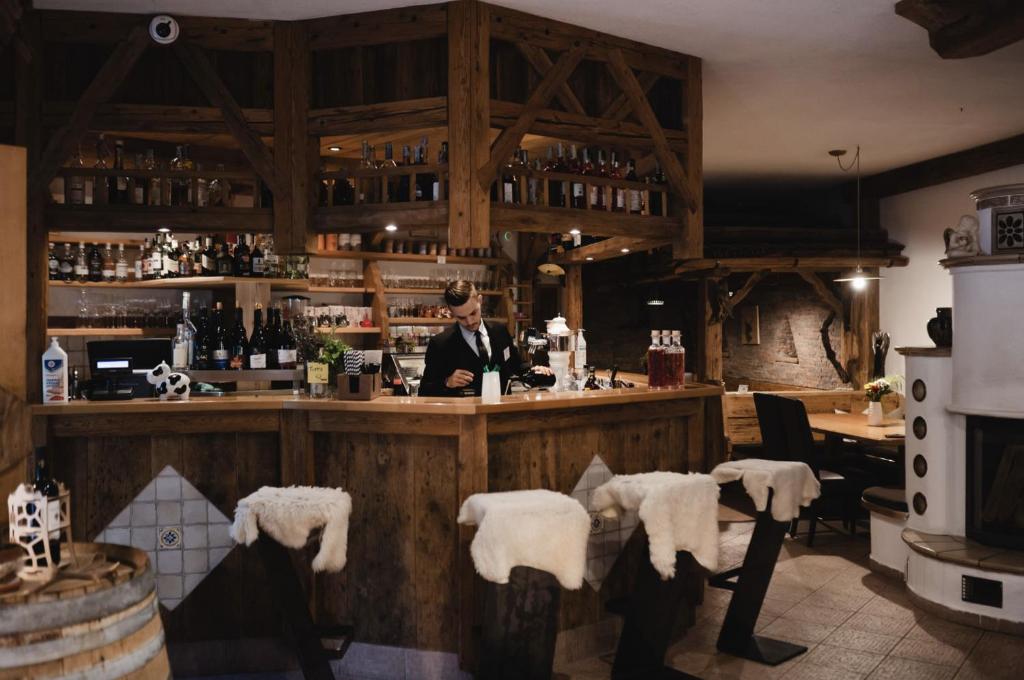 Lounge nebo bar v ubytování Hotel Rosengarten