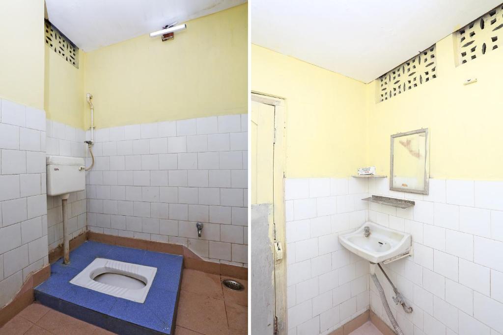 Koupelna v ubytování Hotel O Surya