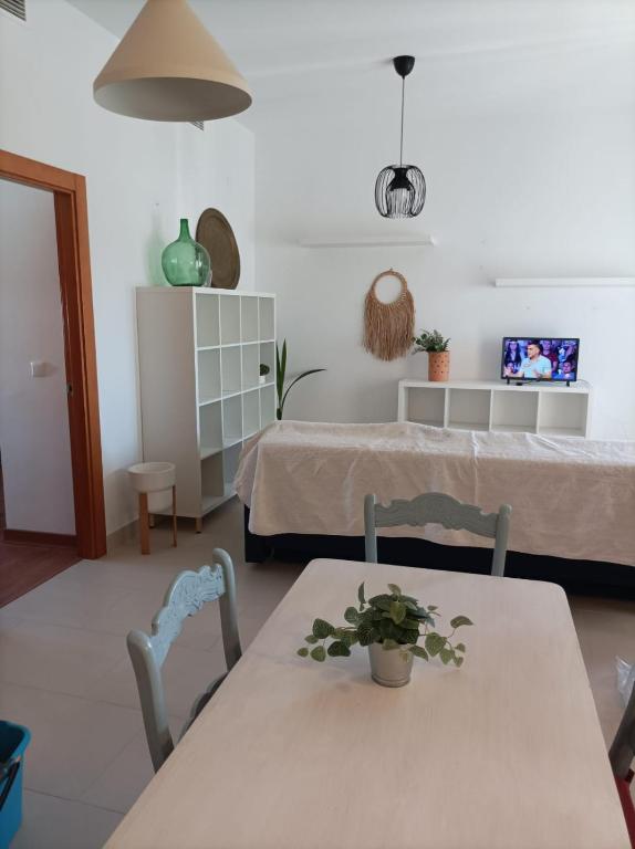 TV a/nebo společenská místnost v ubytování Casa San Isidro