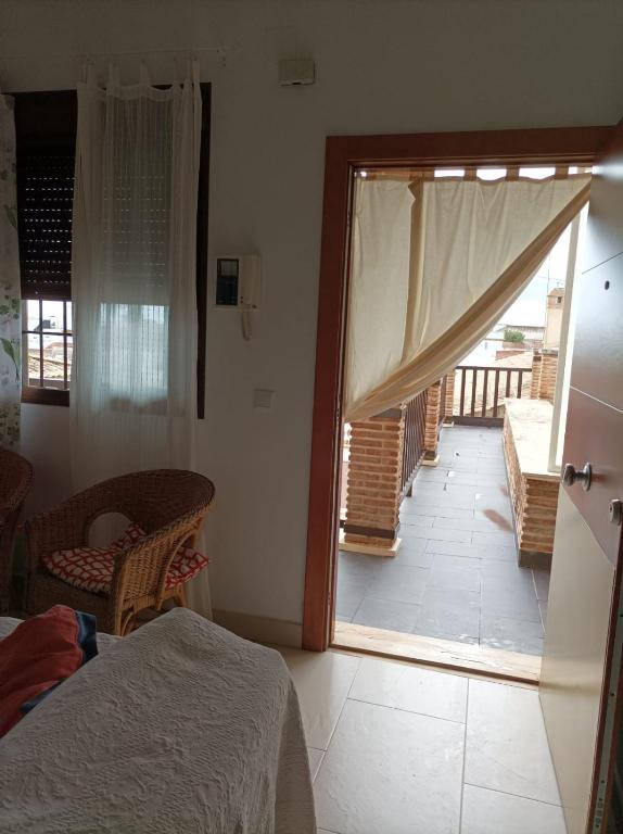 Postel nebo postele na pokoji v ubytování Casa San Isidro